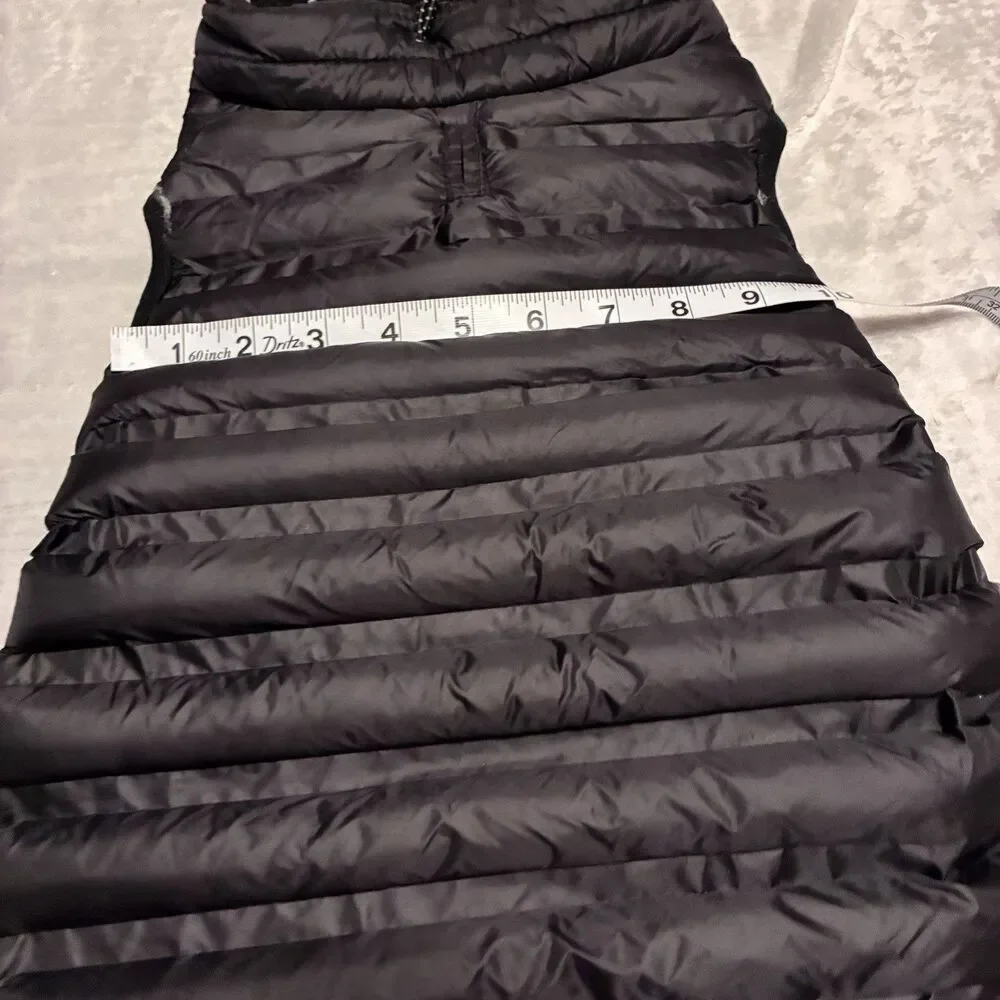 Kong Large Black Dog Parachute Puffer Jacket Reflective Waterproof Coat Size M